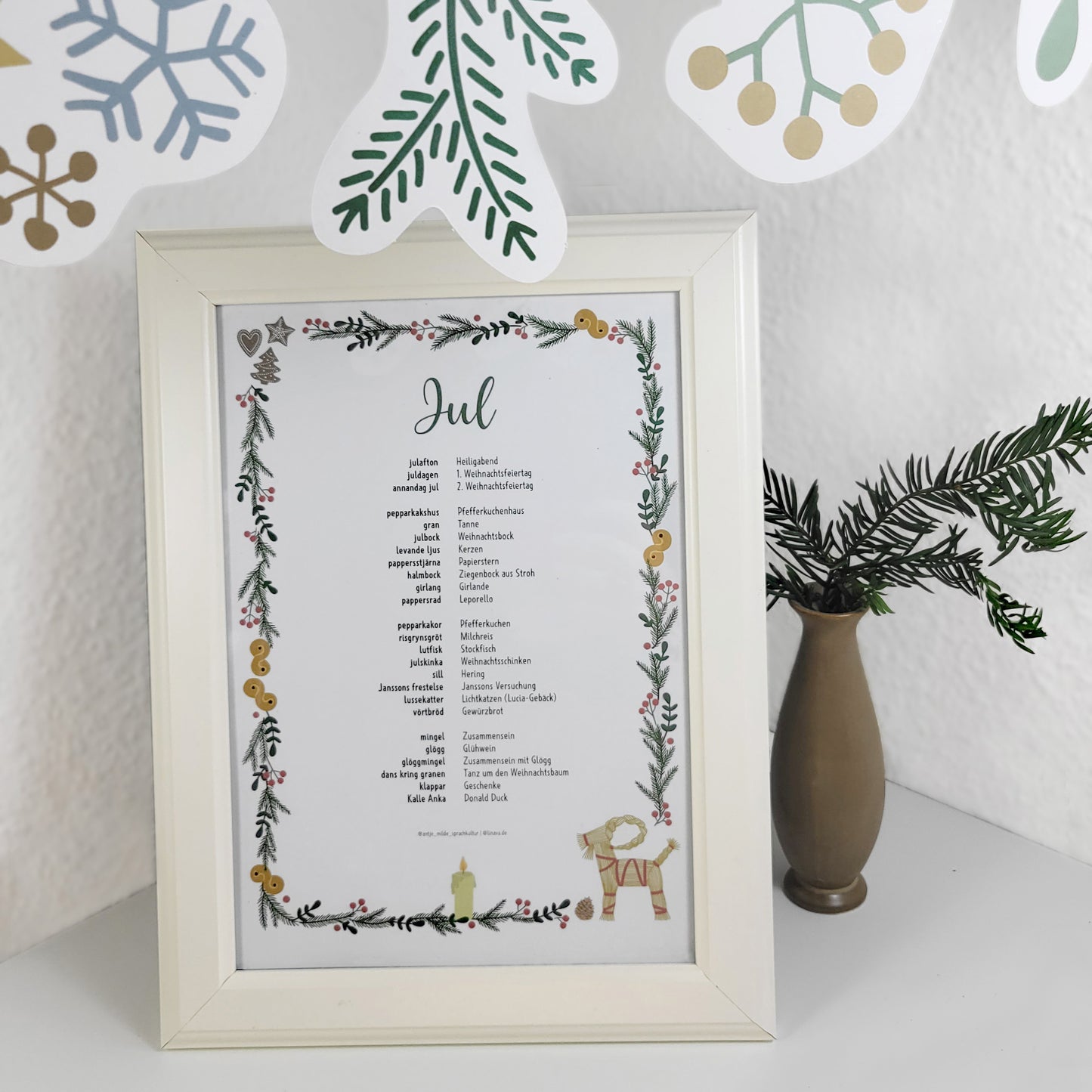 Print „Weihnachtsvokabeln“