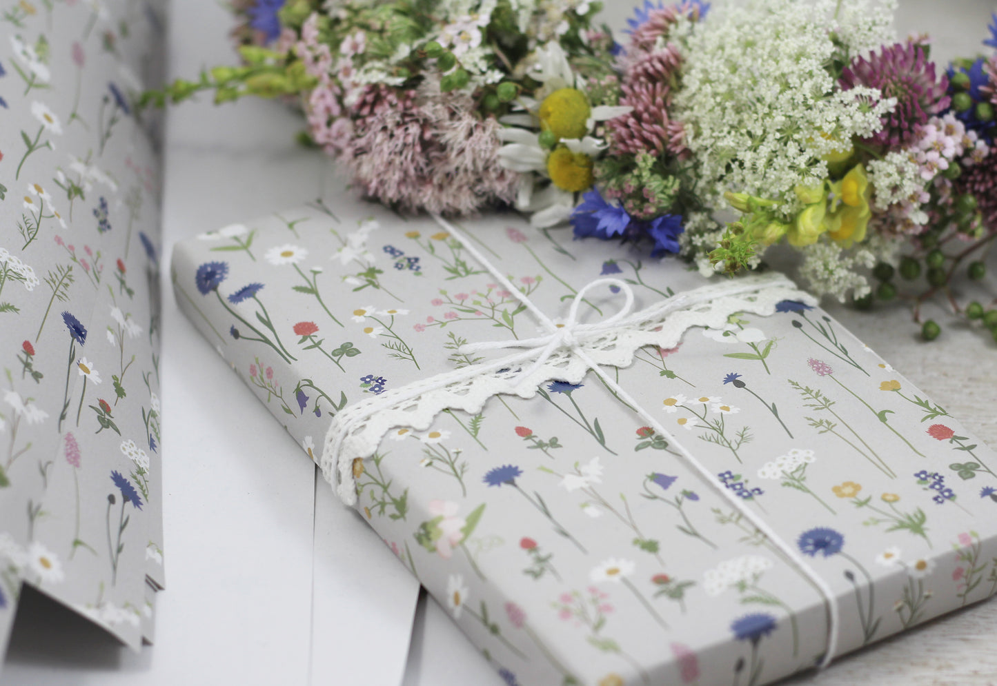 Geschenkpapier „Sommerblumen“, 5 Bogen A3