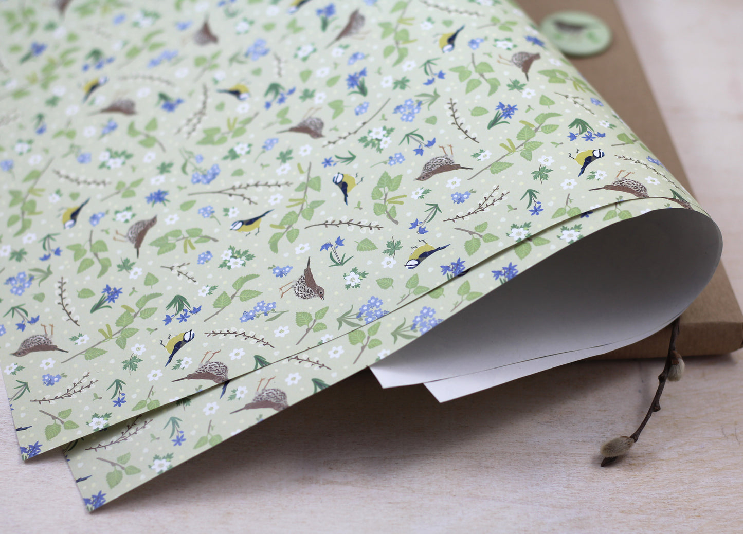 Geschenkpapier „Frühling“, 5 Bogen A3