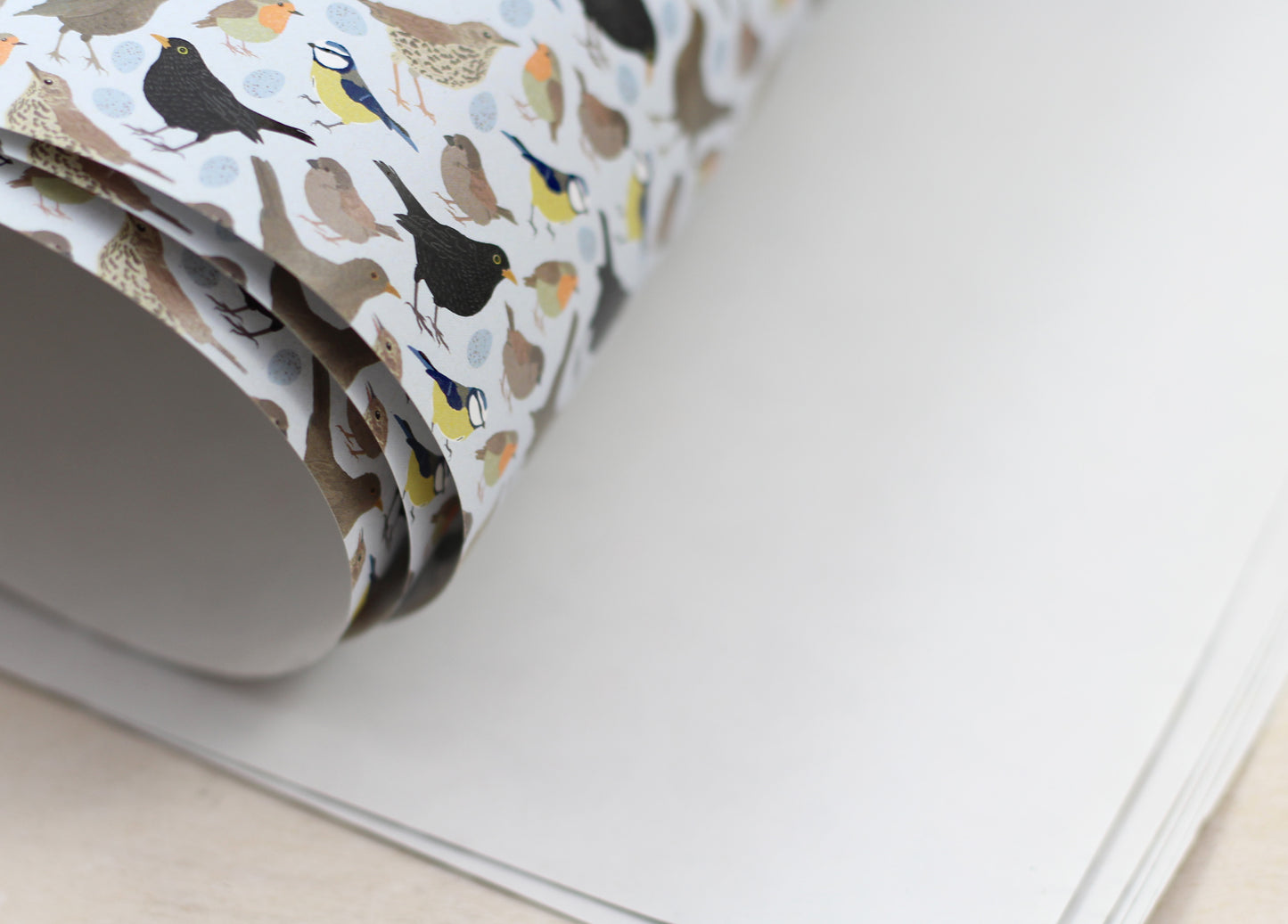 Geschenkpapier „Vögelchen“, 5 Bogen A3