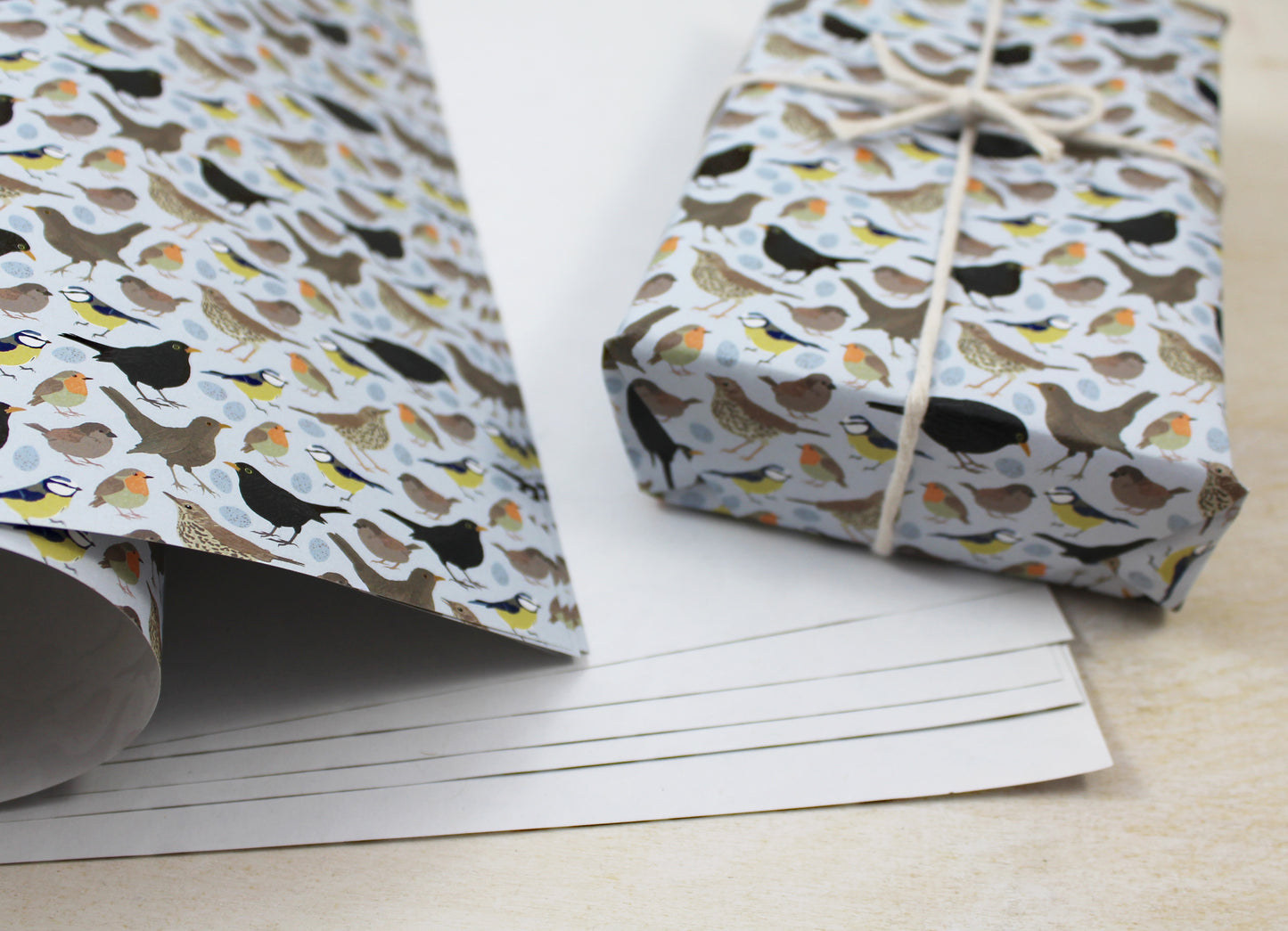 Geschenkpapier „Vögelchen“, 5 Bogen A3