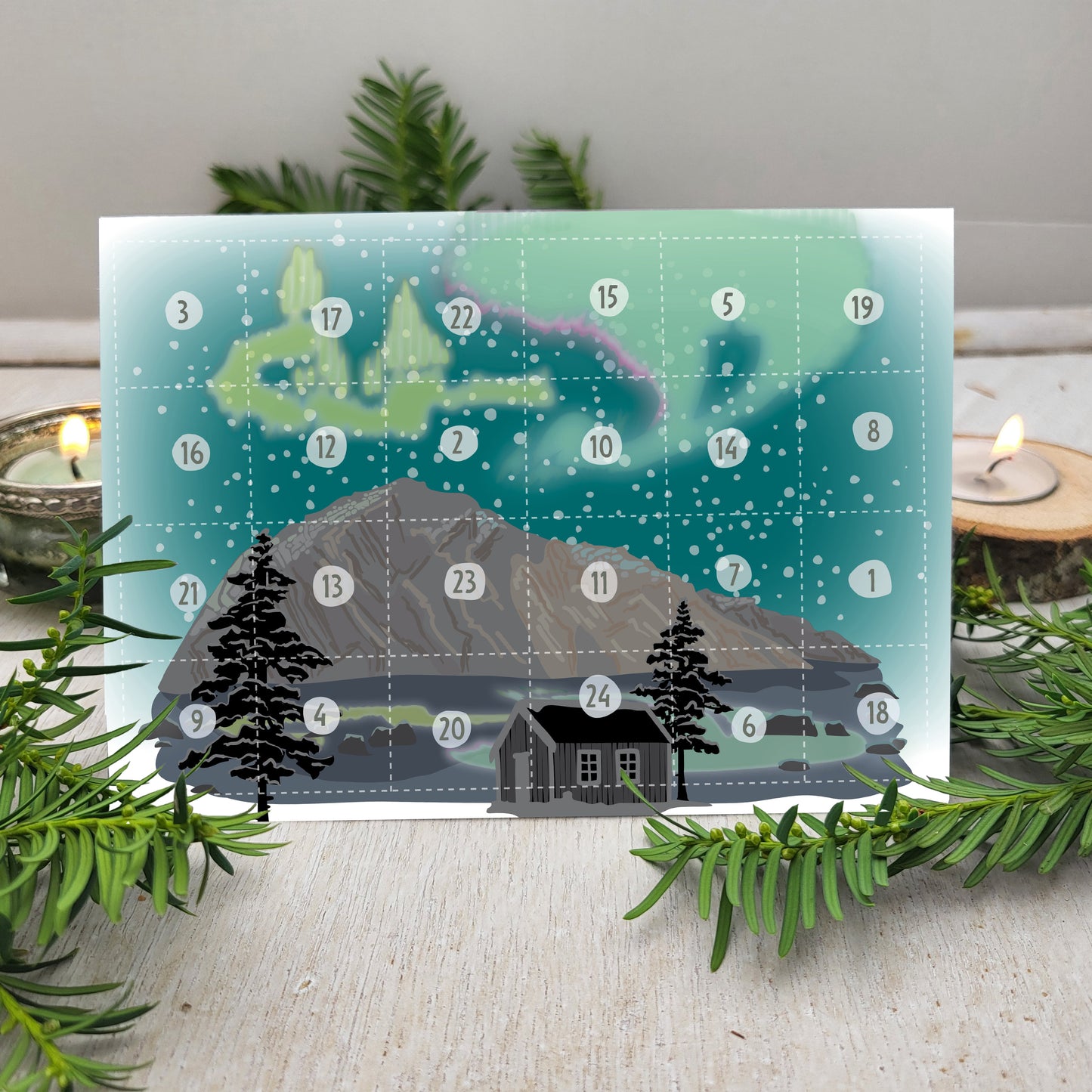Mini-Adventskalender „24 beste nordische Wörter“
