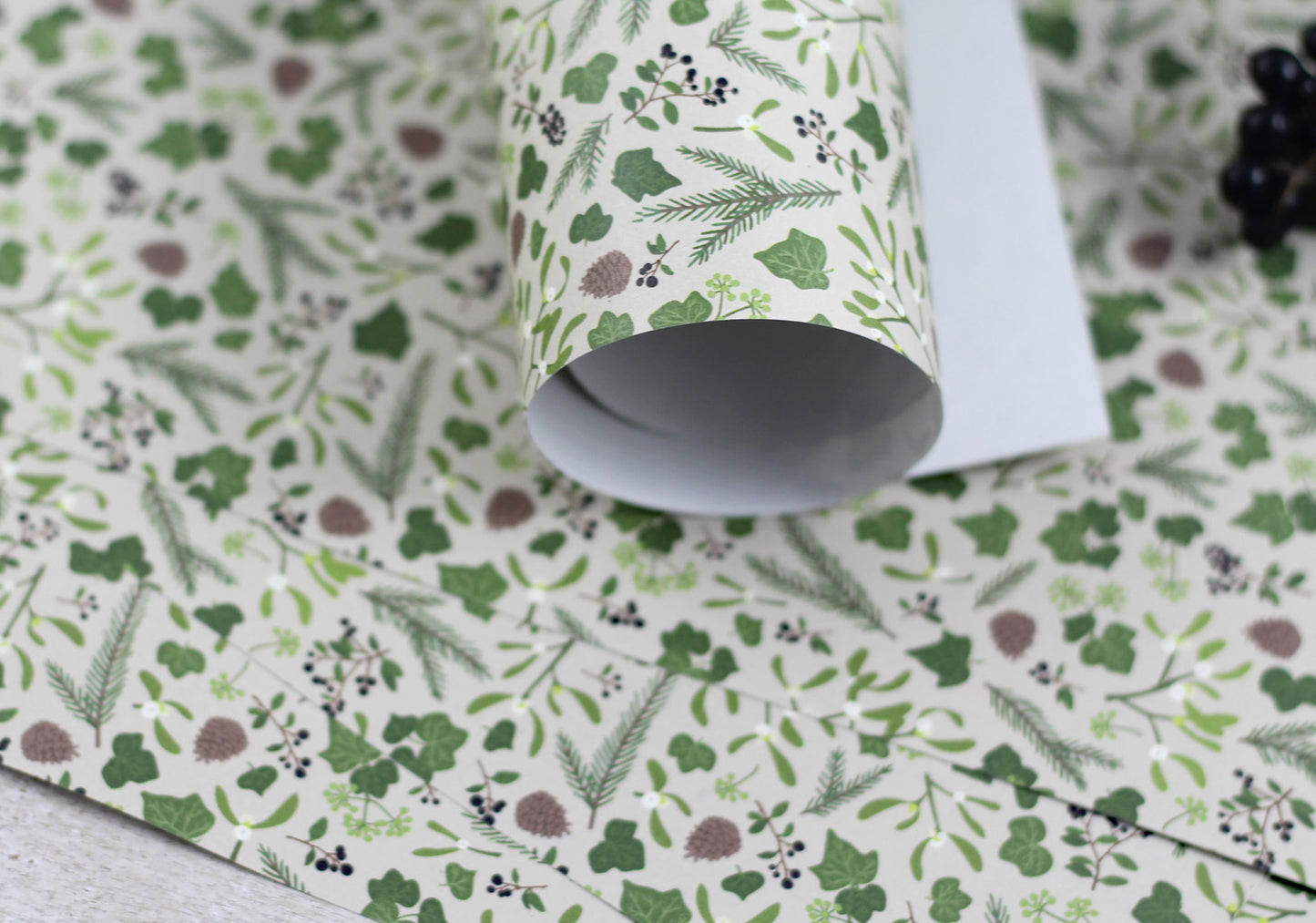 Geschenkpapier „Winterflora“, 5 Bogen A3