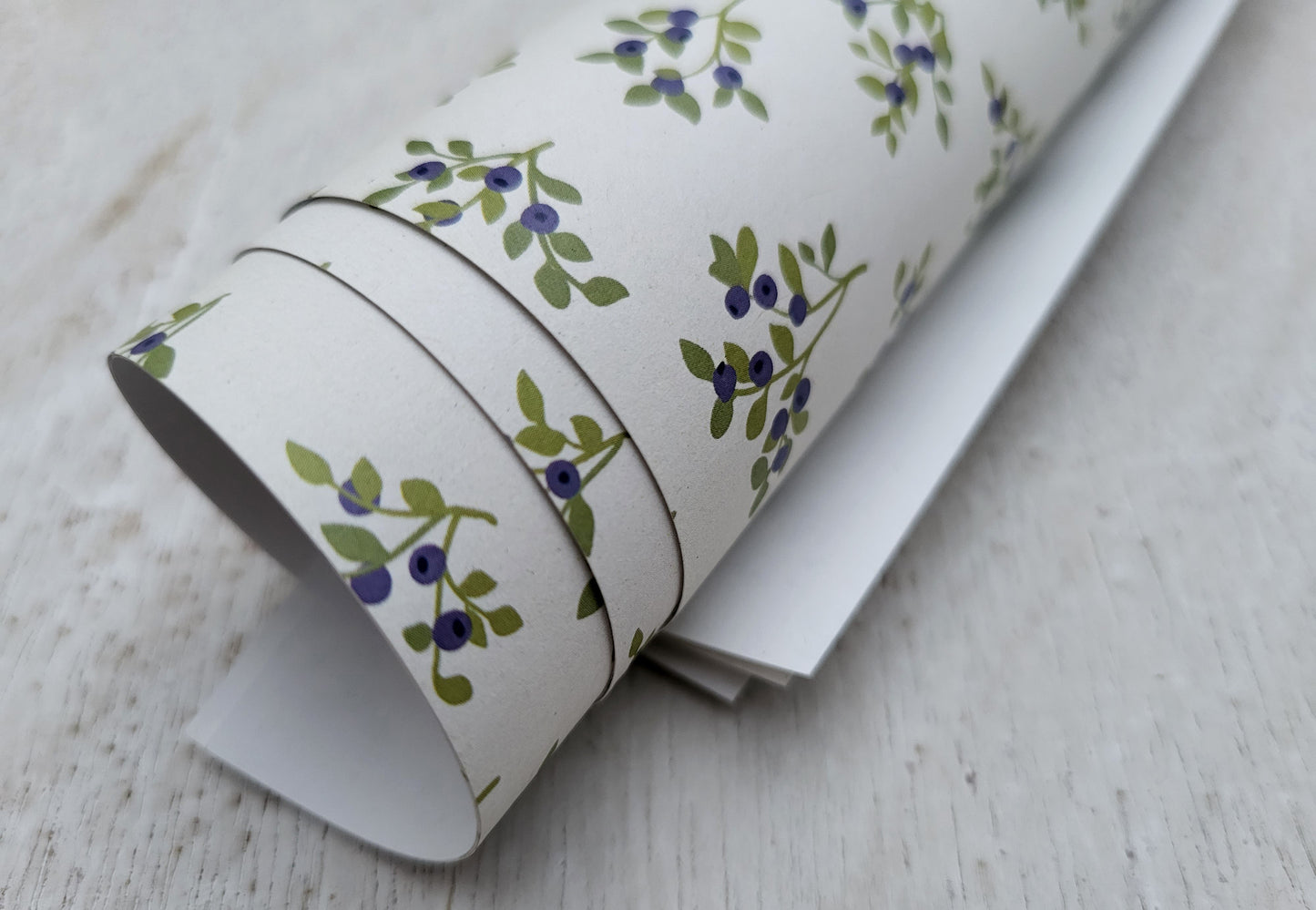 "Blueberries" wrapping paper, 5 sheets A3