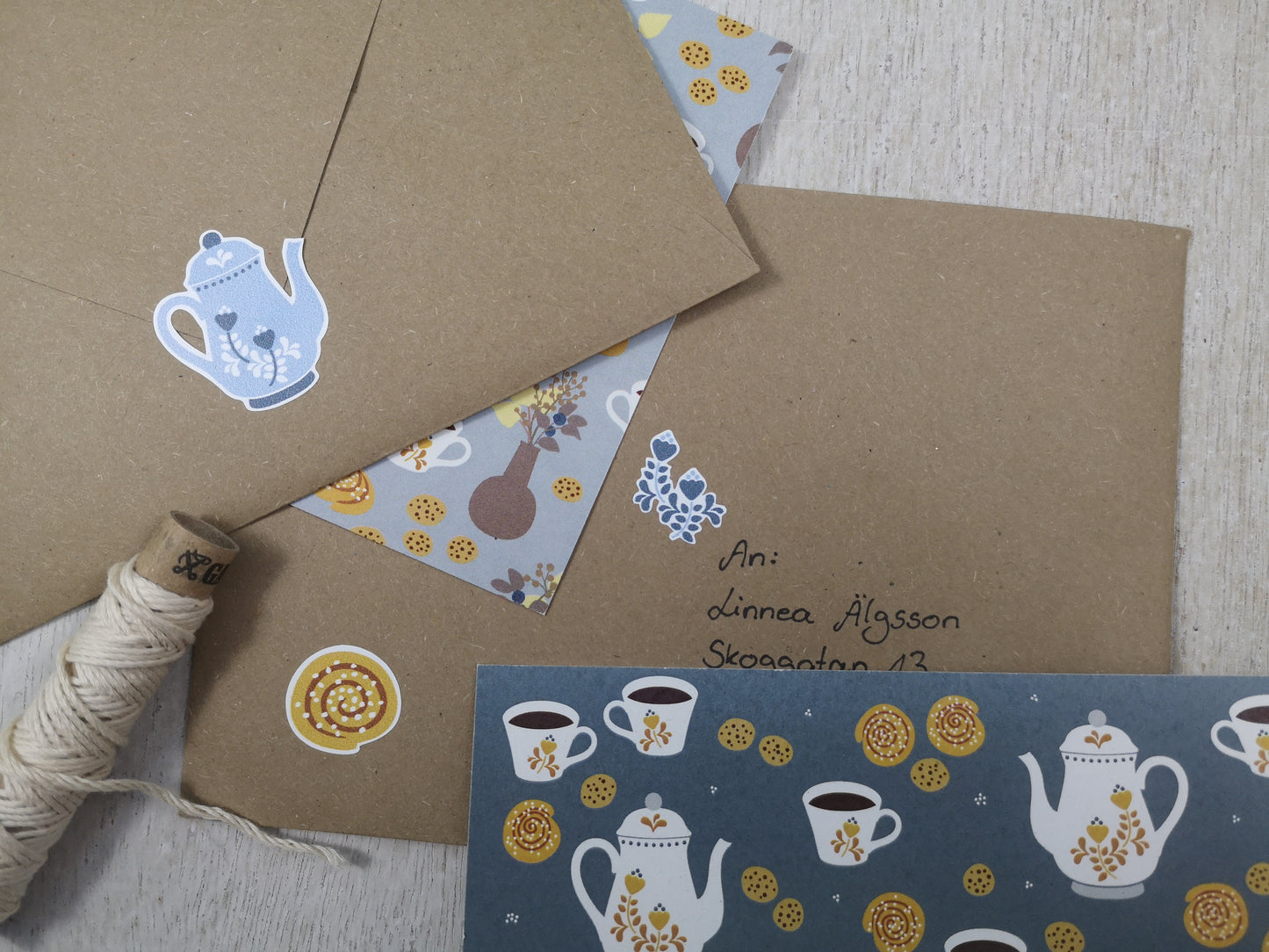 Stickerbogen „Fika“
