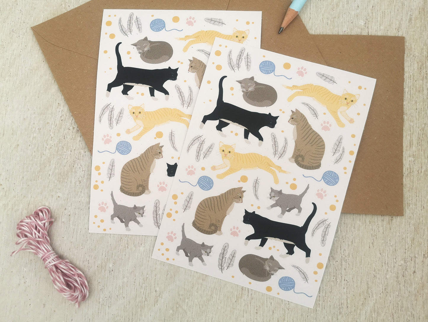 Stickerbogen „Katzen“