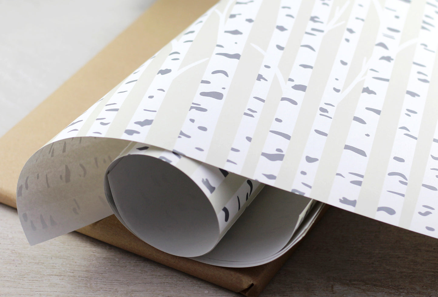 Birch wrapping paper, 5 sheets A3