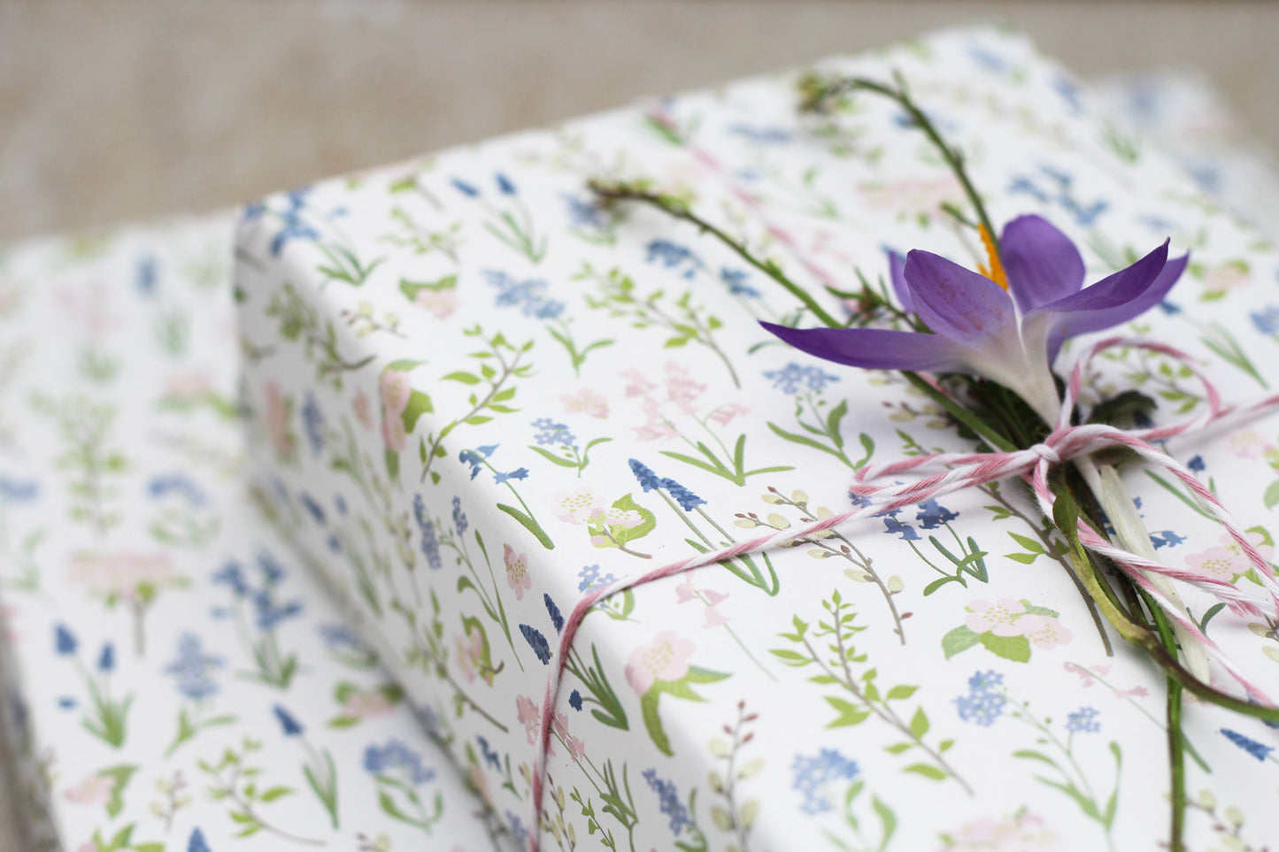 Geschenkpapier „Frühlingsblumen“, 5 Bogen A3