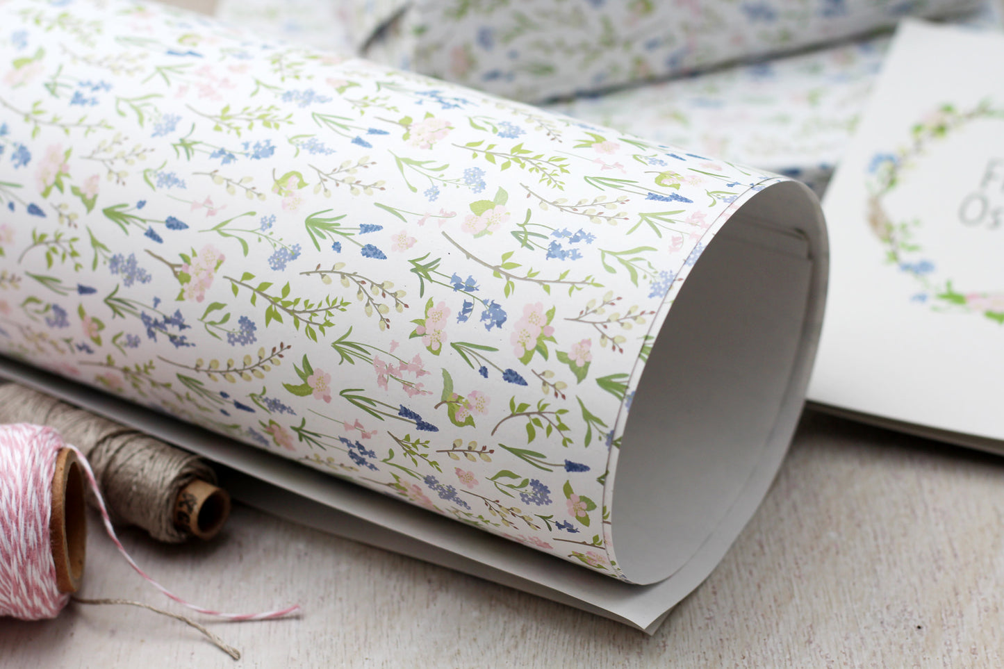 Geschenkpapier „Frühlingsblumen“, 5 Bogen A3
