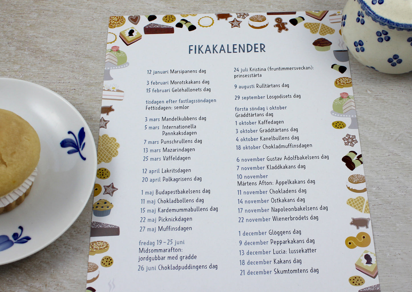 Print "Fikakalender"