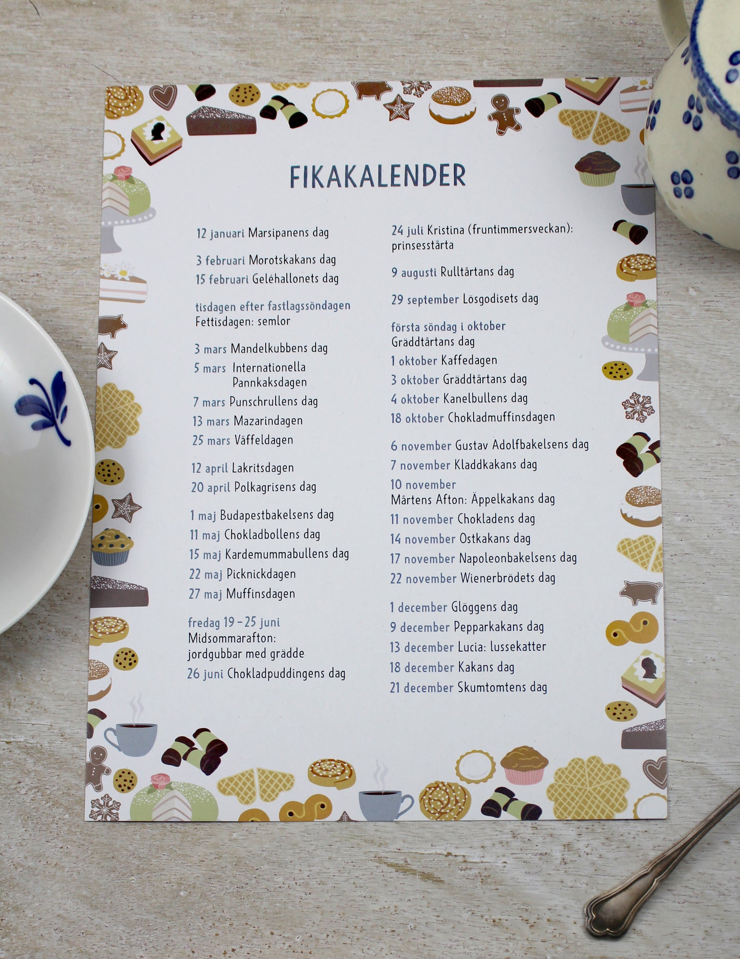 Print "Fikakalender"