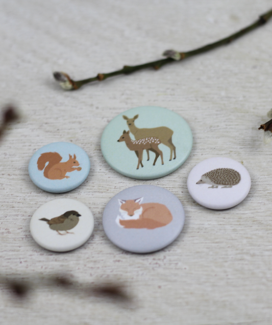 Magnetset „Pastellige Wildtiere“