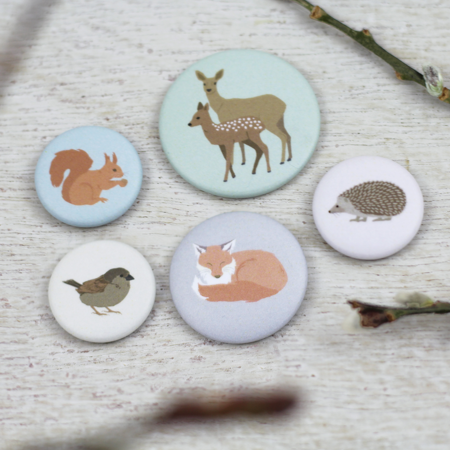 Magnetset „Pastellige Wildtiere“