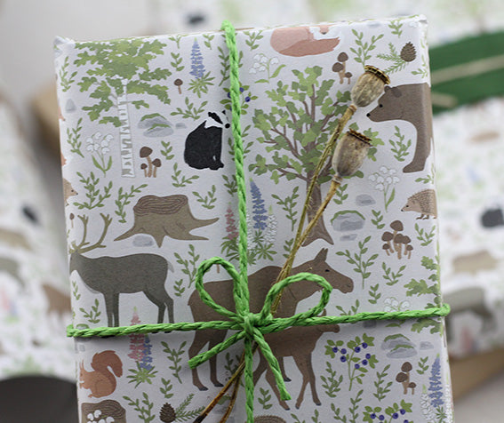Geschenkpapier „Waldtiere“
