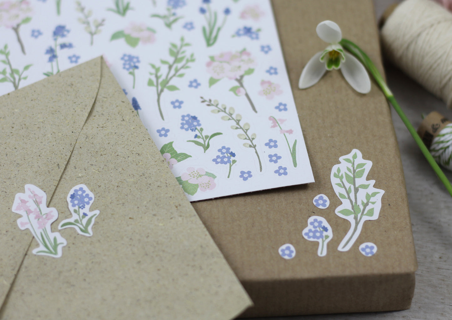 Stickerbogen „Frühlingsblumen“