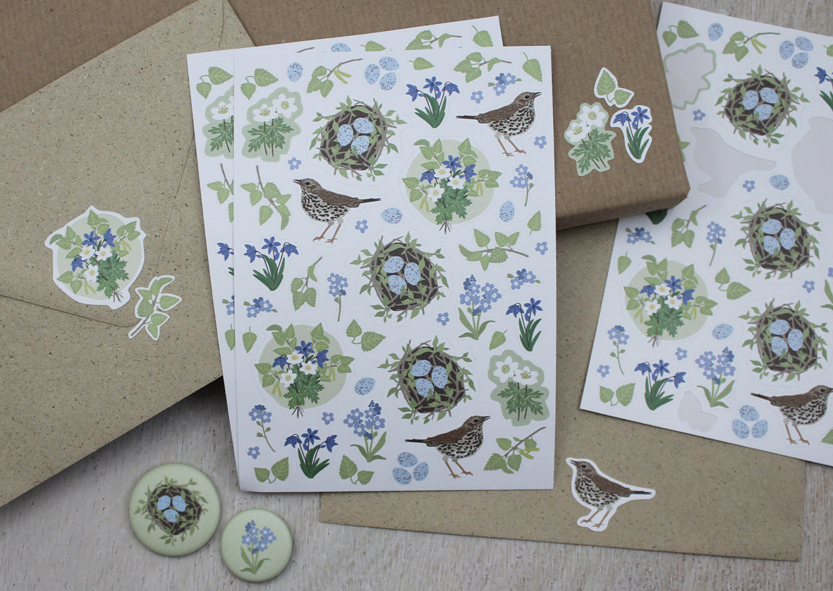 Stickerbogen „Frühling“