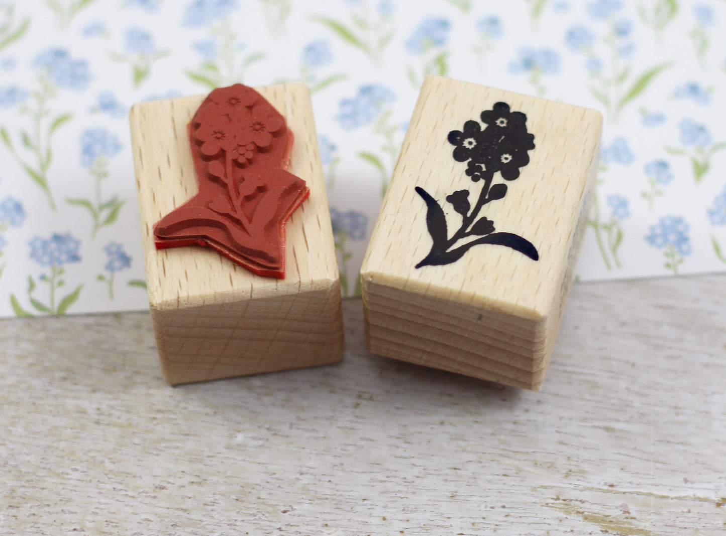 Stempel „Vergissmeinnicht“