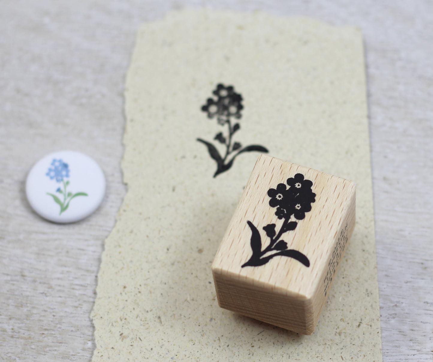 Stempel „Vergissmeinnicht“