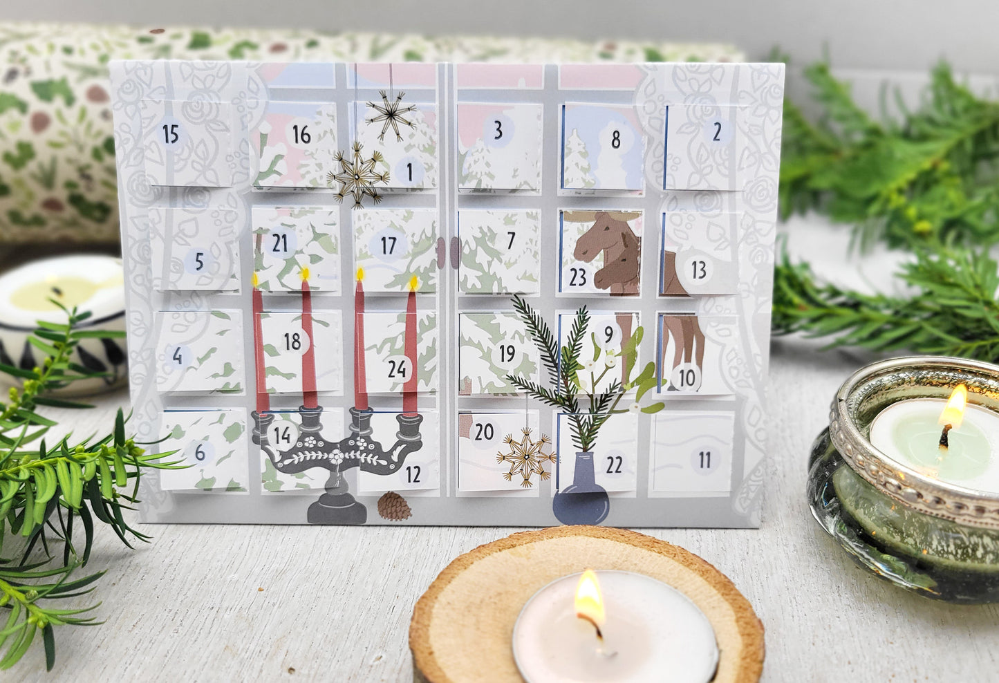 Mini-Adventskalender „24 beste nordische Wörter“