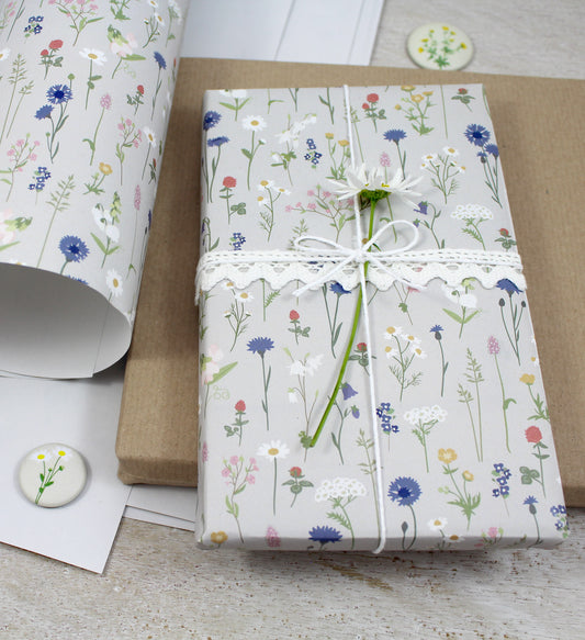 Geschenkpapier „Sommerblumen“, 5 Bogen A3