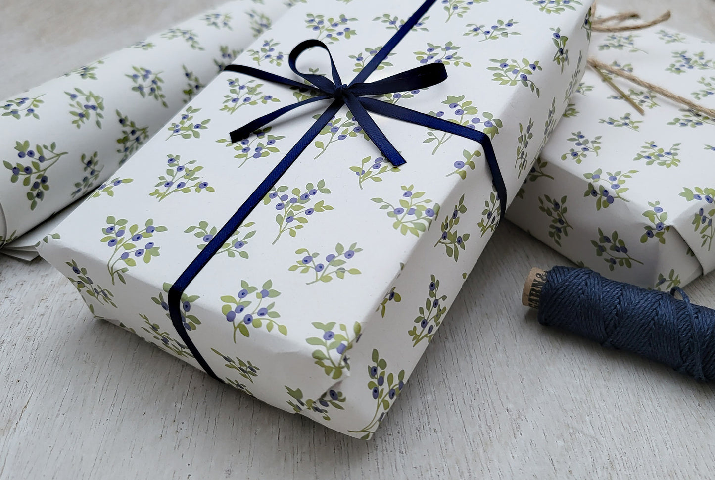 "Blueberries" wrapping paper, 5 sheets A3