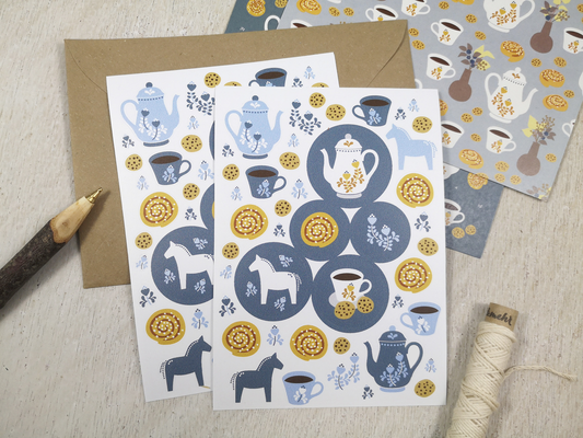 Stickerbogen „Fika“